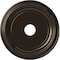 Ekena Millwork Traditional PVC Medallion (Canopies up to 11 1/2"), 19"OD x 3 1/2"ID x 1 1/2"P, Metallic Rustic Mist CMP19TRERU - alternate 1